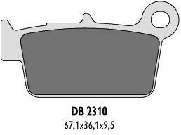 DELTA BRAKING KLOCKI HAMULCOWE KH367 TYŁ KXF/RMZ/YZ/YZF - ZASTĘPUJĄ DB2310MX-D, DB2310QD-D ORAZ DB2310OR-N
