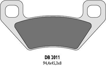 DELTA BRAKING KLOCKI HAMULCOWE KH395 ARCTIC CAT - ZASTĘPUJĄ DB2011MX-D ORAZ DB2011QD-D DELTA BRAKING KLOCKI HAMULCOWE KH395 ARCTIC CAT - ZASTĘPUJĄ DB2011MX-D ORAZ DB2011QD-D