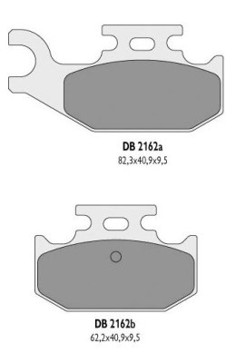 DELTA BRAKING KLOCKI HAMULCOWE KH428 YAMAHA YFM 700 RAPTOR TYŁ - ZASTĘPUJĄ DB2372OR-D
