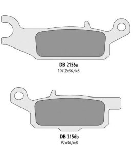 DELTA BRAKING KLOCKI HAMULCOWE KH444 YAMAHA YFM 550 GRIZZLY '11-14, YFM 700 GRIZZLY '07-18 PRAWY PRZÓD - ZASTĘPUJĄ DB2156MX-D OR