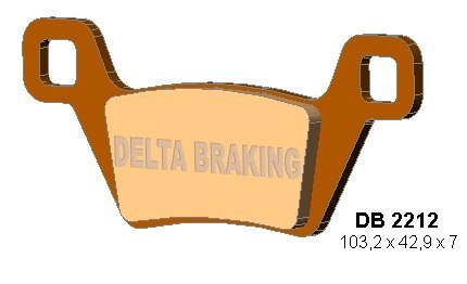 DELTA BRAKING KLOCKI HAMULCOWE KH600 KYMCO MXU - ZASTĘPUJĄ DB2212MX-D ORAZ DB2212QD-D DELTA BRAKING KLOCKI HAMULCOWE KH600 KYMCO MXU - ZASTĘPUJĄ DB2212MX-D ORAZ DB2212QD-D