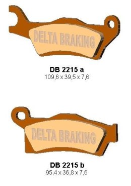 DELTA BRAKING KLOCKI HAMULCOWE KH617 CAN-AM OUTLANDER 800/1000 '12, RENEGADE 1000 '12 PRAWY PRZÓD, TYŁ - ZASTĘPUJĄ DB2215MX-D OR