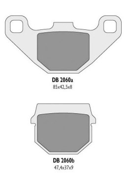 DELTA BRAKING KLOCKI HAMULCOWE KH83 - ZASTĘPUJĄ DB2060MX-D I DB2060QD-D