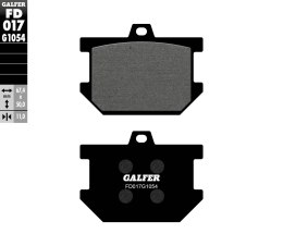 GALFER KLOCKI HAMULCOWE KH034 PÓŁMETALICZNE