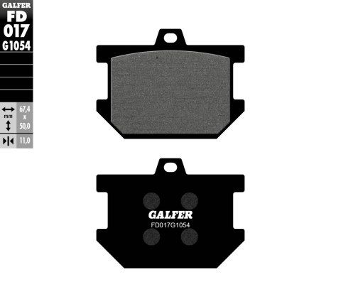 GALFER KLOCKI HAMULCOWE KH034 PÓŁMETALICZNE GALFER KLOCKI HAMULCOWE KH034 PÓŁMETALICZNE
