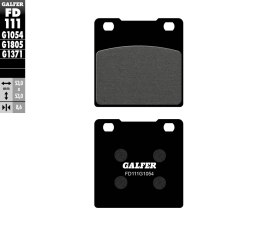 GALFER KLOCKI HAMULCOWE KH063 / KH161 PÓŁMETALICZNE