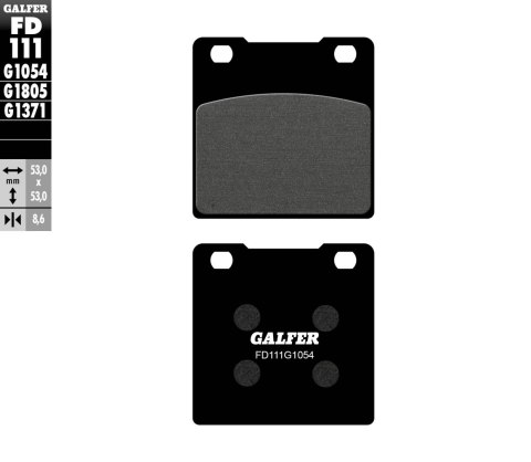 GALFER KLOCKI HAMULCOWE KH063 / KH161 PÓŁMETALICZNE GALFER KLOCKI HAMULCOWE KH063 / KH161 PÓŁMETALICZNE
