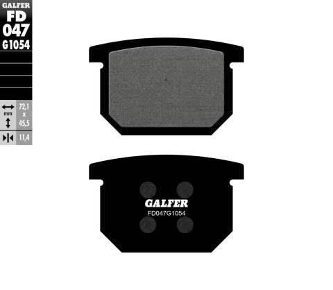 GALFER KLOCKI HAMULCOWE KH065 PÓŁMETALICZNE GALFER KLOCKI HAMULCOWE KH065 PÓŁMETALICZNE