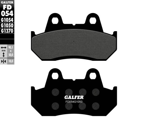 GALFER KLOCKI HAMULCOWE KH069 PÓŁMETALICZNE (SCOOTER) GALFER KLOCKI HAMULCOWE KH069 PÓŁMETALICZNE (SCOOTER)