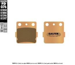 GALFER KLOCKI HAMULCOWE KH084 SPIEK METALICZNY (ZŁOTE) OFF ROAD