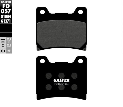 GALFER KLOCKI HAMULCOWE KH088 PÓŁMETALICZNE GALFER KLOCKI HAMULCOWE KH088 PÓŁMETALICZNE