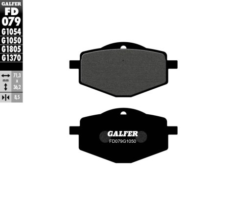 GALFER KLOCKI HAMULCOWE KH101 PÓŁMETALICZNE SCOOTER GALFER KLOCKI HAMULCOWE KH101 PÓŁMETALICZNE SCOOTER