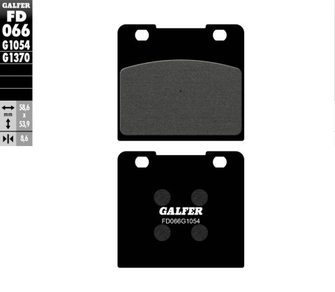 GALFER KLOCKI HAMULCOWE KH103 PÓŁMETALICZNE GALFER KLOCKI HAMULCOWE KH103 PÓŁMETALICZNE