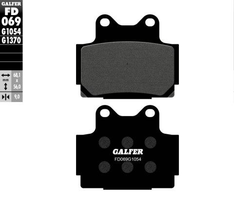GALFER KLOCKI HAMULCOWE KH104 PÓŁMETALICZNE GALFER KLOCKI HAMULCOWE KH104 PÓŁMETALICZNE