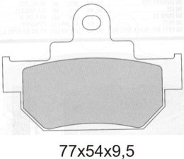 GALFER KLOCKI HAMULCOWE KH106/2 SPIEK METALICZNY (ZŁOTE) WYPRZEDAŻ (GRUBOŚĆ 9,5MM)