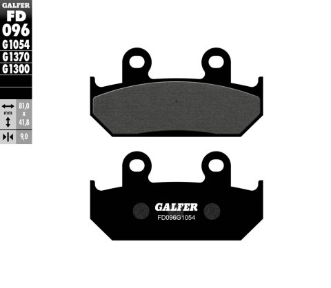 GALFER KLOCKI HAMULCOWE KH121 / KH203 PÓŁMETALICZNE GALFER KLOCKI HAMULCOWE KH121 / KH203 PÓŁMETALICZNE
