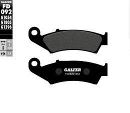 GALFER KLOCKI HAMULCOWE KH125 PÓŁMETALICZNE