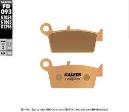 GALFER KLOCKI HAMULCOWE KH131 SPIEK METALICZNY (ZŁOTE) OFF ROAD