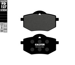 GALFER KLOCKI HAMULCOWE KH136 PÓŁMETALICZNE
