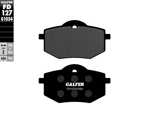 GALFER KLOCKI HAMULCOWE KH136 PÓŁMETALICZNE GALFER KLOCKI HAMULCOWE KH136 PÓŁMETALICZNE