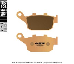 GALFER KLOCKI HAMULCOWE KH140 SPIEK METALICZNY (ZŁOTE) STREET