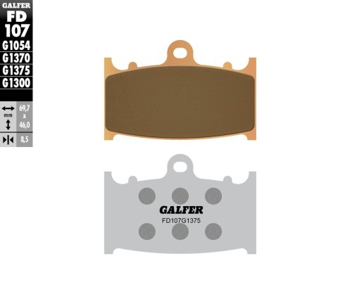 GALFER KLOCKI HAMULCOWE KH158 SPIEK METALICZNY (ZŁOTE) SPORT GALFER KLOCKI HAMULCOWE KH158 SPIEK METALICZNY (ZŁOTE) SPORT