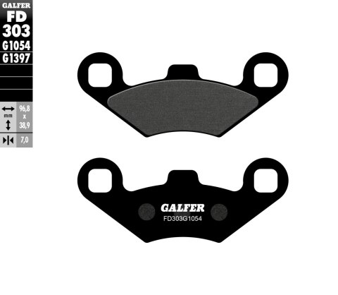 GALFER KLOCKI HAMULCOWE KH159 PÓŁMETALICZNE ATV POLARIS GALFER KLOCKI HAMULCOWE KH159 PÓŁMETALICZNE ATV POLARIS