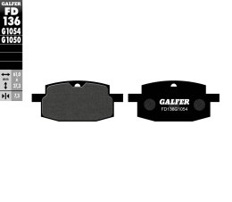 GALFER KLOCKI HAMULCOWE KH169 PÓŁMETALICZNE