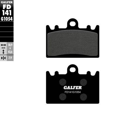 GALFER KLOCKI HAMULCOWE KH180 POŁMETALICZNE GALFER KLOCKI HAMULCOWE KH180 POŁMETALICZNE
