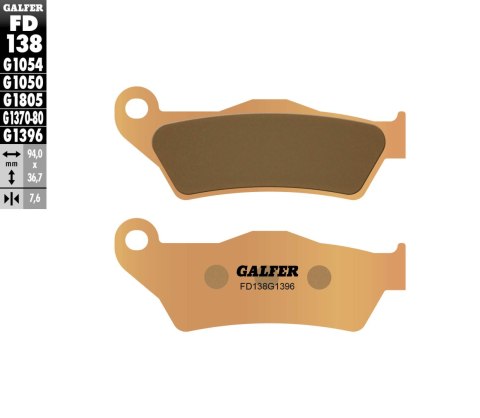 GALFER KLOCKI HAMULCOWE KH181 SPIEK METALICZNY (ZŁOTE) OFF ROAD KTM SX/EXC '92-'20 (BREMBO) GALFER KLOCKI HAMULCOWE KH181 SPIEK METALICZNY (ZŁOTE) OFF ROAD KTM SX/EXC '92-'20 (BREMBO)