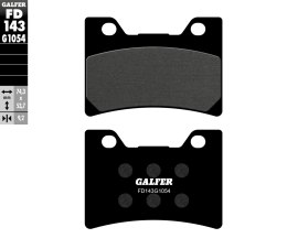 GALFER KLOCKI HAMULCOWE KH182 PÓŁMETALICZNE