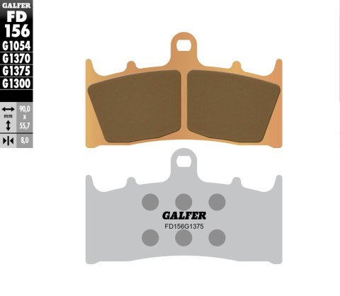 GALFER KLOCKI HAMULCOWE KH188 SPIEK METALICZNY (ZŁOTE) SPORT GALFER KLOCKI HAMULCOWE KH188 SPIEK METALICZNY (ZŁOTE) SPORT