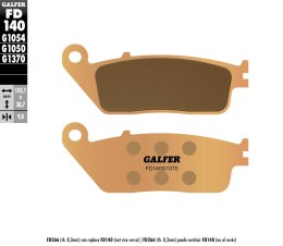GALFER KLOCKI HAMULCOWE KH196 SPIEK METALICZNY (ZŁOTE) STREET
