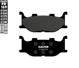 GALFER KLOCKI HAMULCOWE KH199 PÓŁMETALICZNE