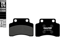 GALFER KLOCKI HAMULCOWE KH235 PÓŁMETALICZNE
