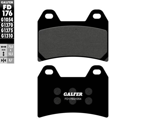 GALFER KLOCKI HAMULCOWE KH244 PÓŁMETALICZNE GALFER KLOCKI HAMULCOWE KH244 PÓŁMETALICZNE