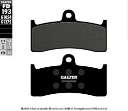GALFER KLOCKI HAMULCOWE KH249 PÓŁMETALICZNE