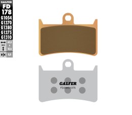 GALFER KLOCKI HAMULCOWE KH252 / KH380 SPIEK METALICZNY (ZŁOTE) SPORT
