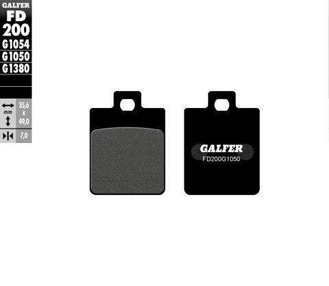GALFER KLOCKI HAMULCOWE KH260 PÓŁMETALICZNE SCOOTER GALFER KLOCKI HAMULCOWE KH260 PÓŁMETALICZNE SCOOTER