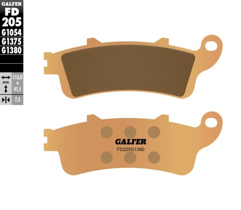 GALFER KLOCKI HAMULCOWE KH261 / KH281 SPIEK METALICZNY (ZŁOTE) SCOOTER GALFER KLOCKI HAMULCOWE KH261 / KH281 SPIEK METALICZNY (ZŁOTE) SCOOTER