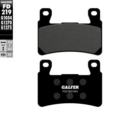 GALFER KLOCKI HAMULCOWE KH265 / KH296 PÓŁMETALICZNE