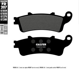 GALFER KLOCKI HAMULCOWE KH281 / KH261 PÓŁMETALICZNE