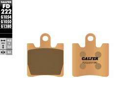 GALFER KLOCKI HAMULCOWE KH283 SPIEK METALICZNY (ZŁOTE) SKUTER