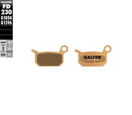 GALFER KLOCKI HAMULCOWE KH325 SPIEK METALICZNY (ZŁOTE) OFF ROAD KTM SX50/65 TYŁ