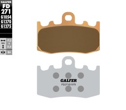 GALFER KLOCKI HAMULCOWE KH335 SPIEK METALICZNY (ZŁOTE) SPORT