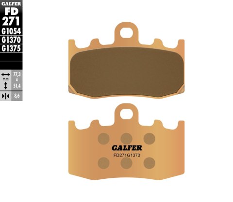 GALFER KLOCKI HAMULCOWE KH335 SPIEK METALICZNY (ZŁOTE) STREET BMW PRZÓD (BMW R1100/1150/1200, K1200/1300) GALFER KLOCKI HAMULCOWE KH335 SPIEK METALICZNY (ZŁOTE) STREET BMW PRZÓD (BMW R1100/1150/1200, K1200/1300)