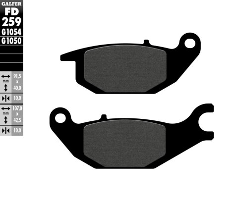 GALFER KLOCKI HAMULCOWE KH343 PÓŁMETALICZNE HONDA CBR125 '04-'10, XL125V VARADERO '01-'11 (TYŁ) GALFER KLOCKI HAMULCOWE KH343 PÓŁMETALICZNE HONDA CBR125 '04-'10, XL125V VARADERO '01-'11 (TYŁ)
