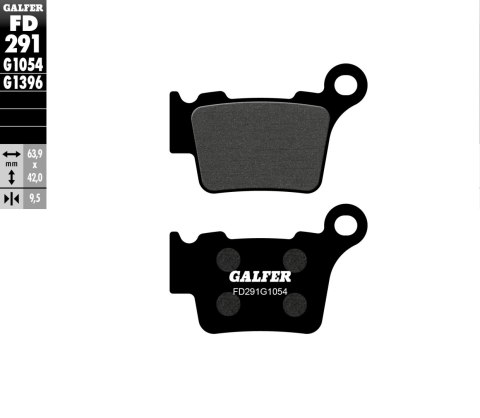GALFER KLOCKI HAMULCOWE KH368 PÓŁMETALICZNE GALFER KLOCKI HAMULCOWE KH368 PÓŁMETALICZNE