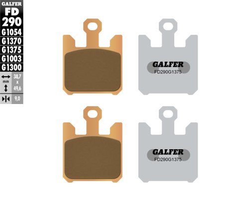 GALFER KLOCKI HAMULCOWE KH369/4 SPIEK METALICZNY (ZŁOTE) SPORT GALFER KLOCKI HAMULCOWE KH369/4 SPIEK METALICZNY (ZŁOTE) SPORT