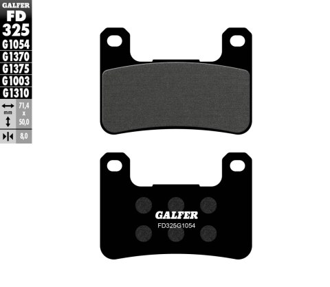 GALFER KLOCKI HAMULCOWE KH379 PÓŁMETALICZNE GALFER KLOCKI HAMULCOWE KH379 PÓŁMETALICZNE